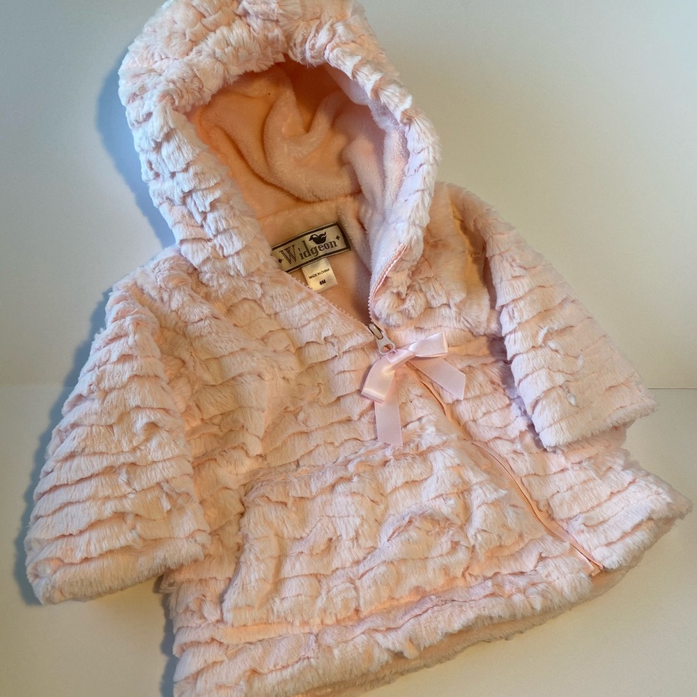 Baby Girl *Soft* Faux Fur Coat, pink 6M